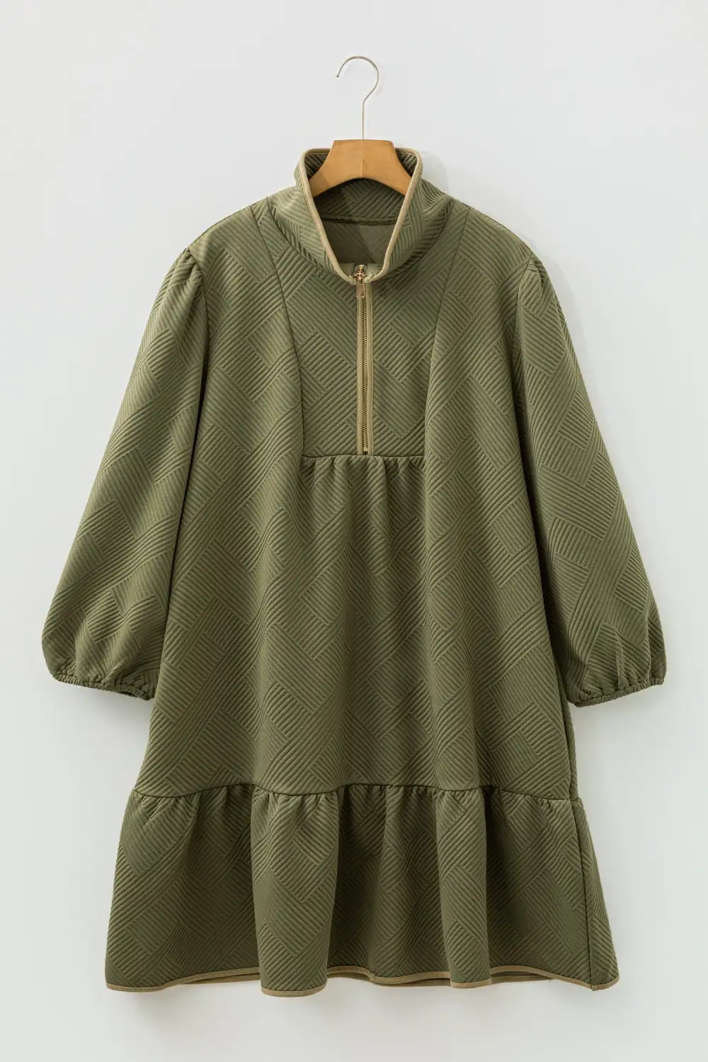 Zip Front Mini Dress