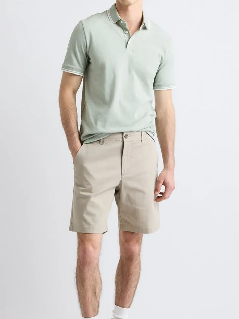 Mint Green Casual Style Short-Sleeve Polo
