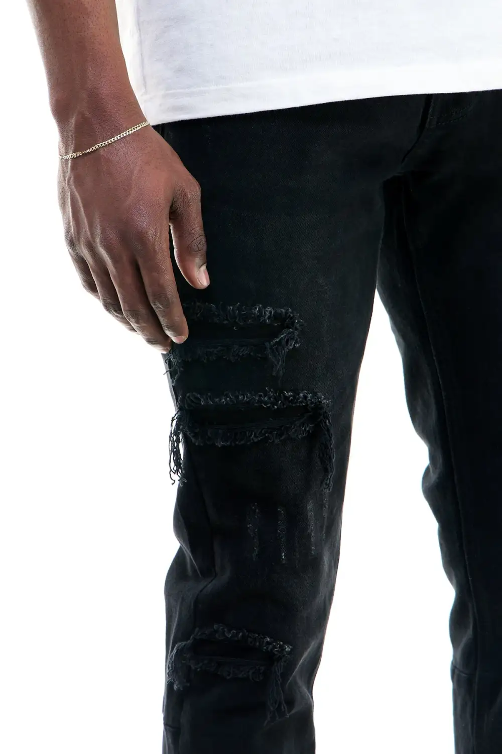 Men's Relaxed Flare Skinny Stacked Jeans