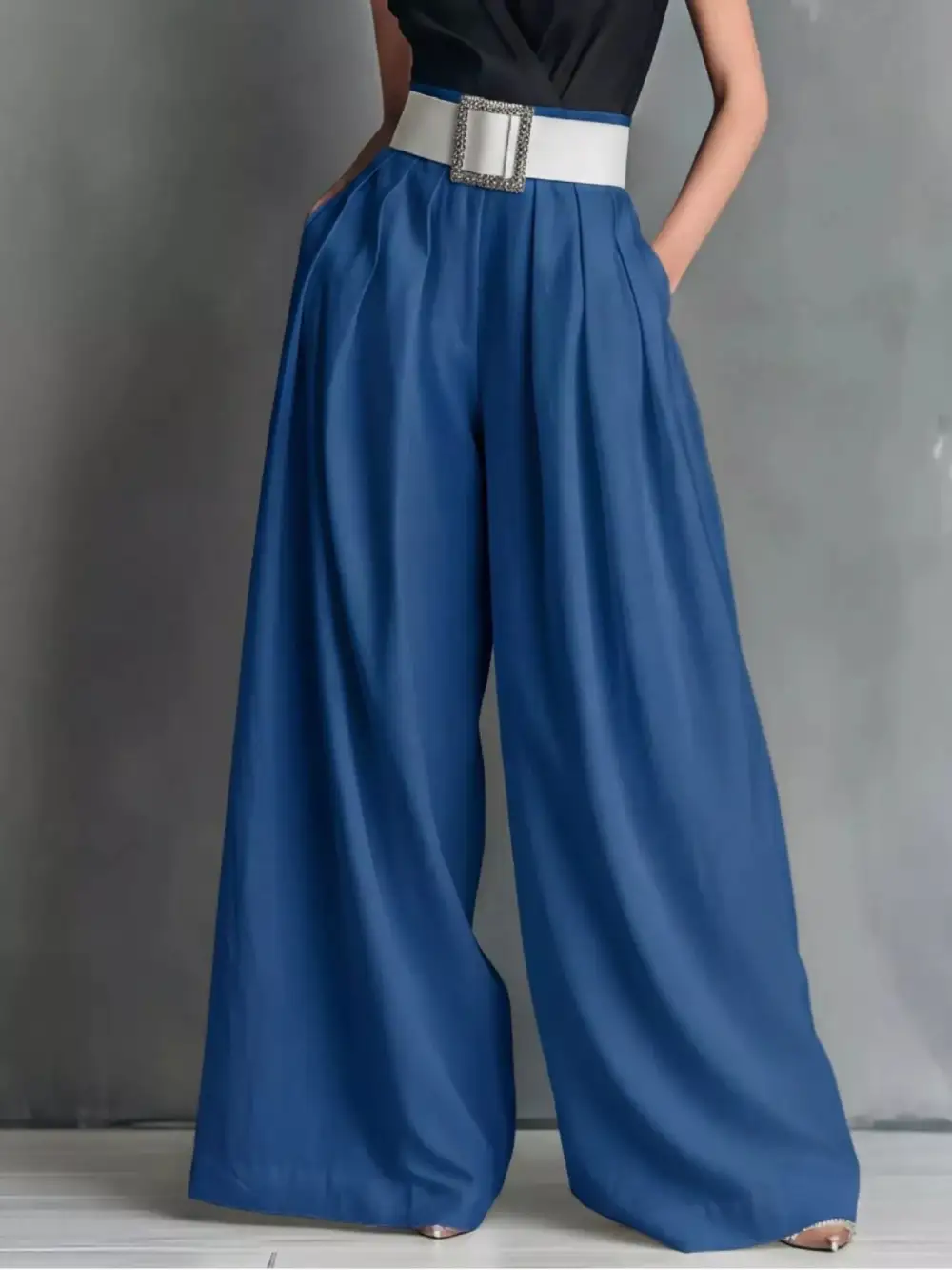 Street High Waisted Wide Leg Pants