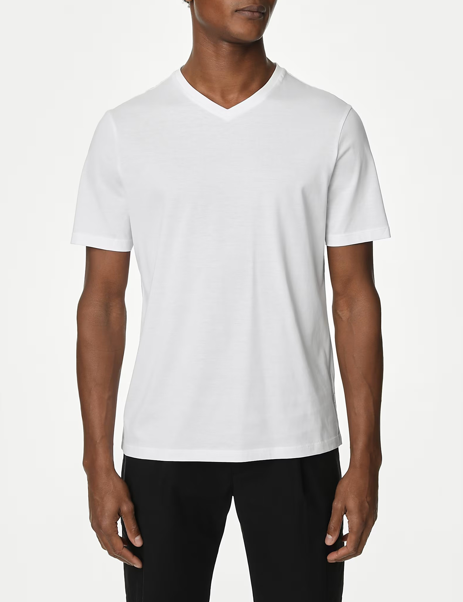 Pure Cotton V-Neck T-Shirt