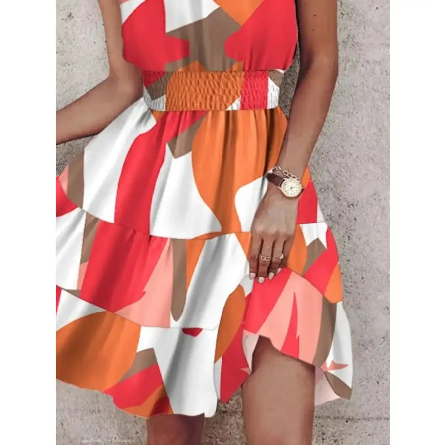Paisley Print Halter Neck Mini Dress