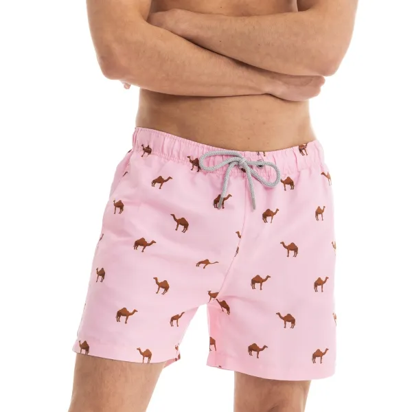 Pink Camels Swim Shorts