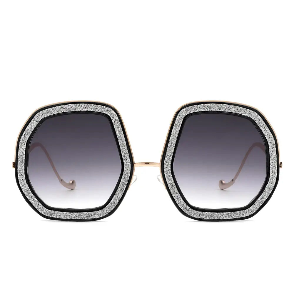 Round Geometric Frame Sunglasses