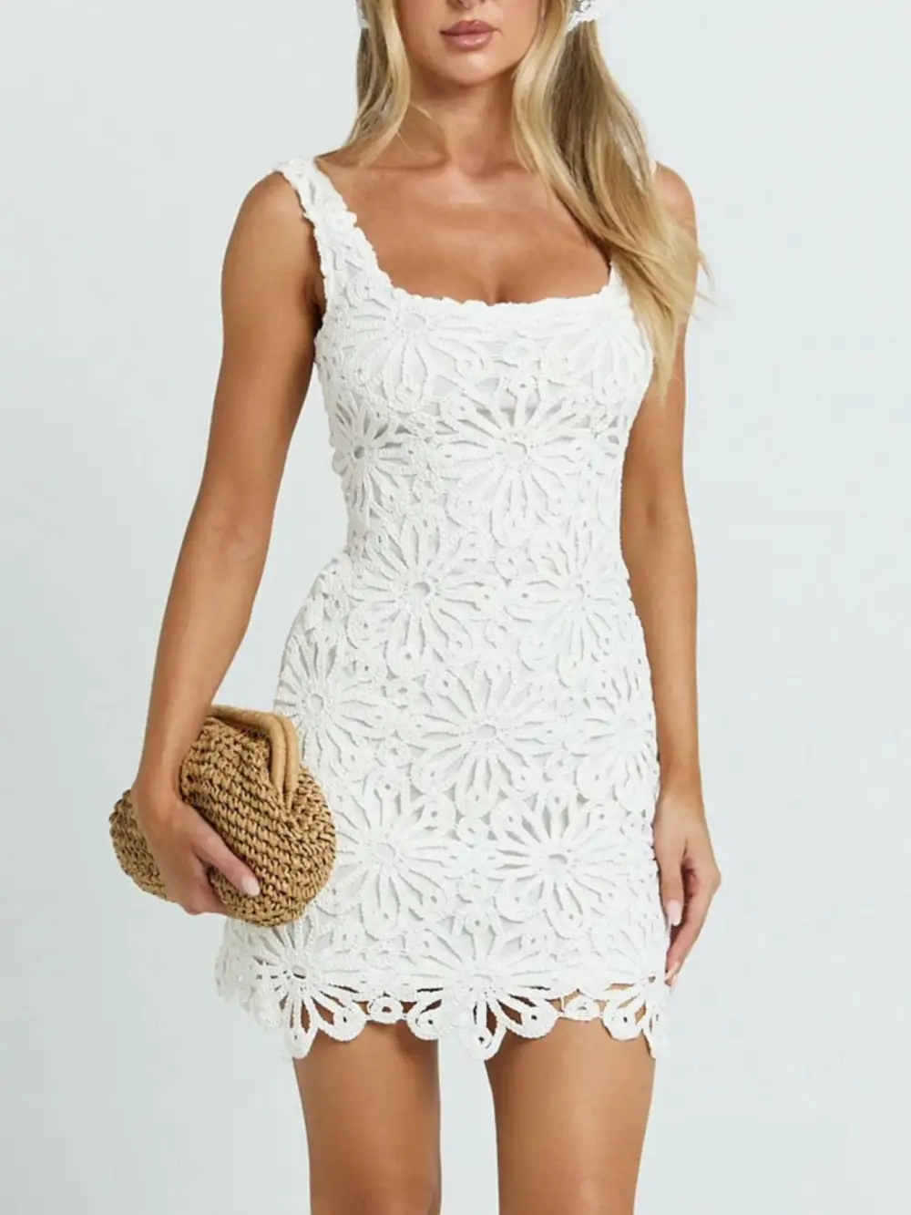 Crochet Mini Dress