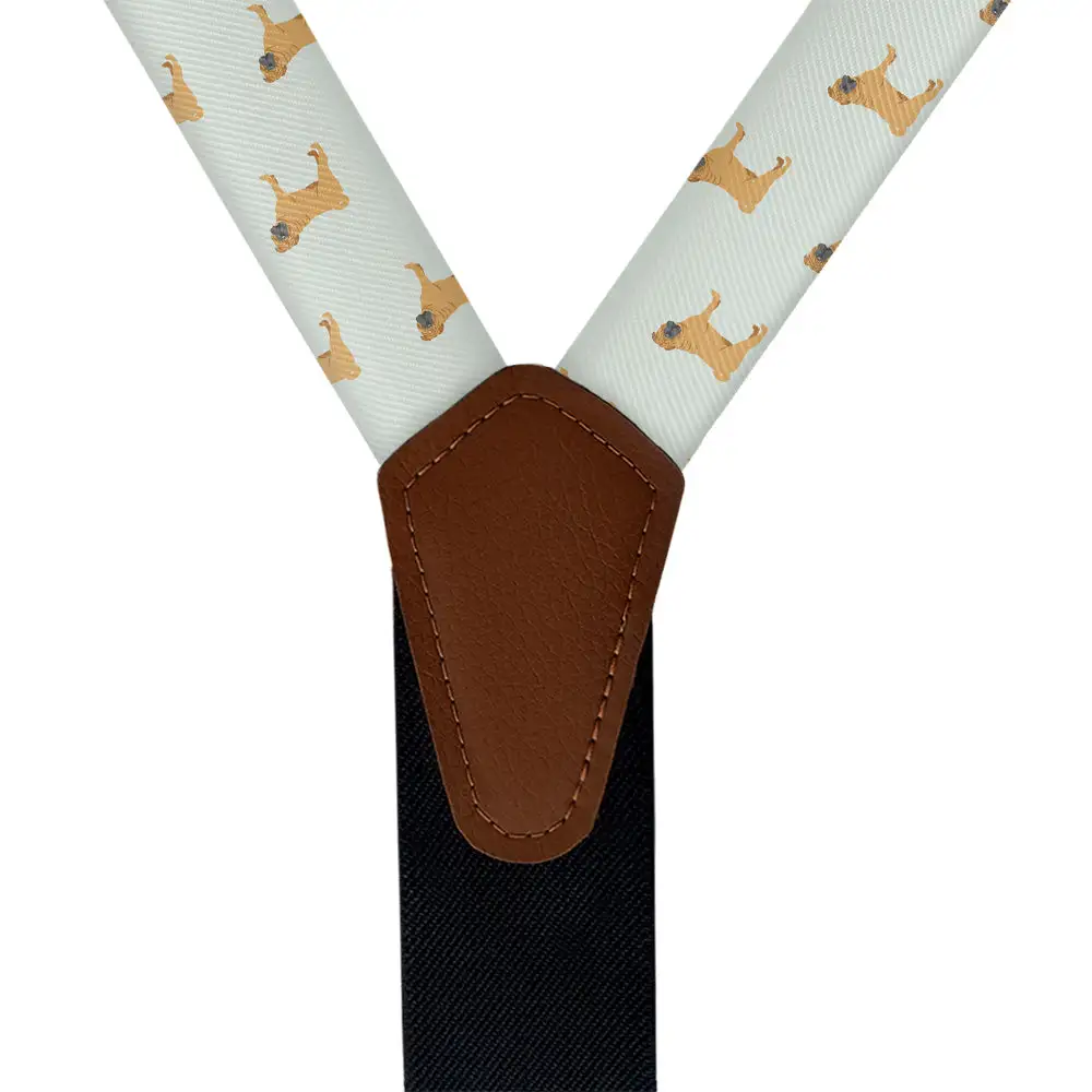 Shar-Pei Dog Theme Suspenders