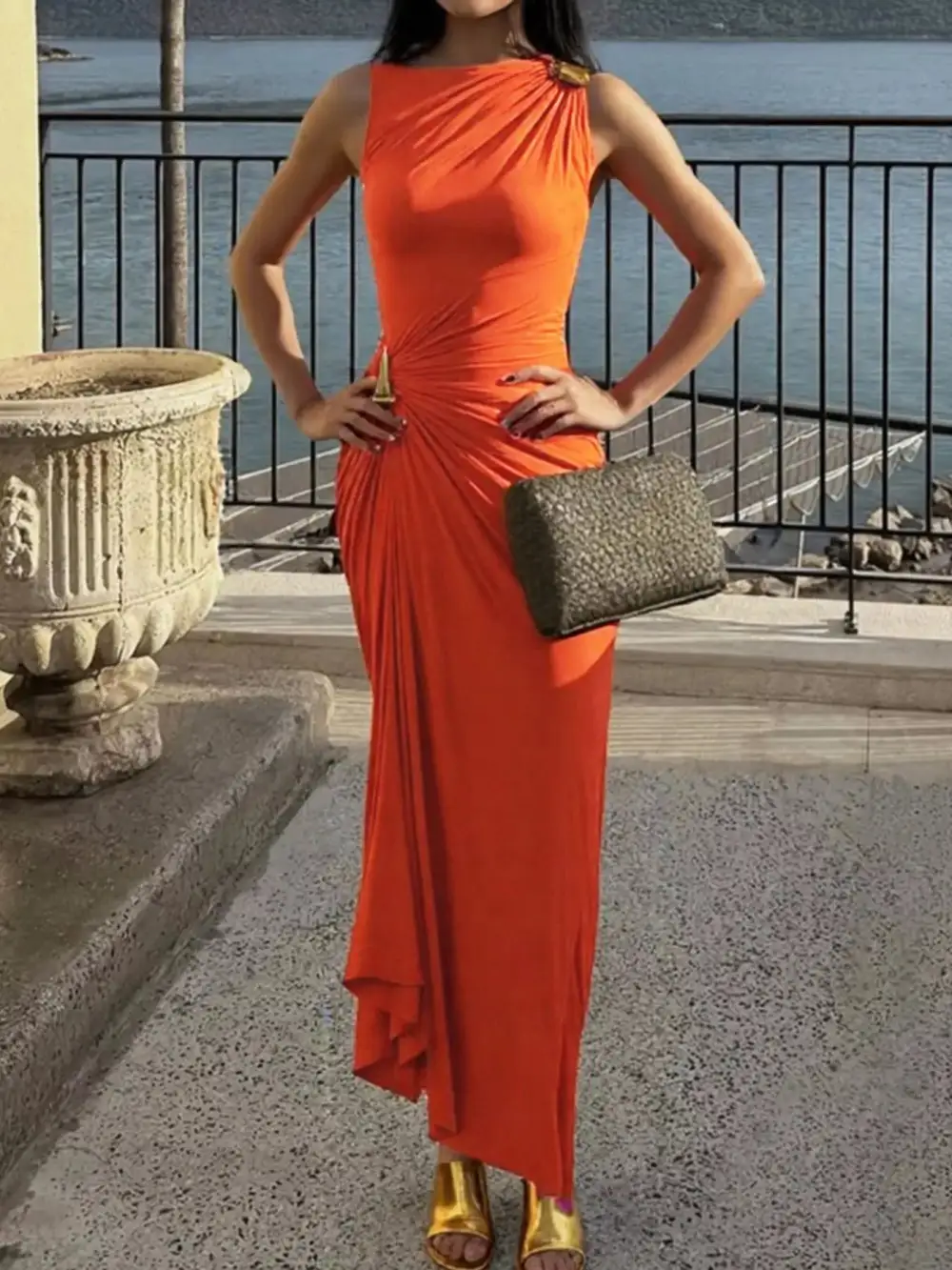 Easy Fit Sleeveless Maxi Dress
