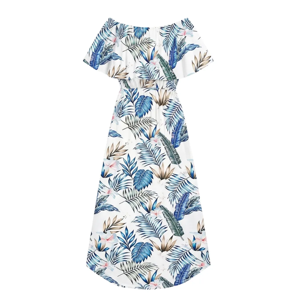 Pocket Floral Off Maxi Dress