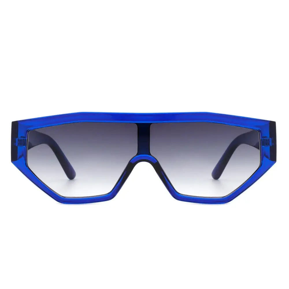 Statement Square Geometric Frame Sunglasses