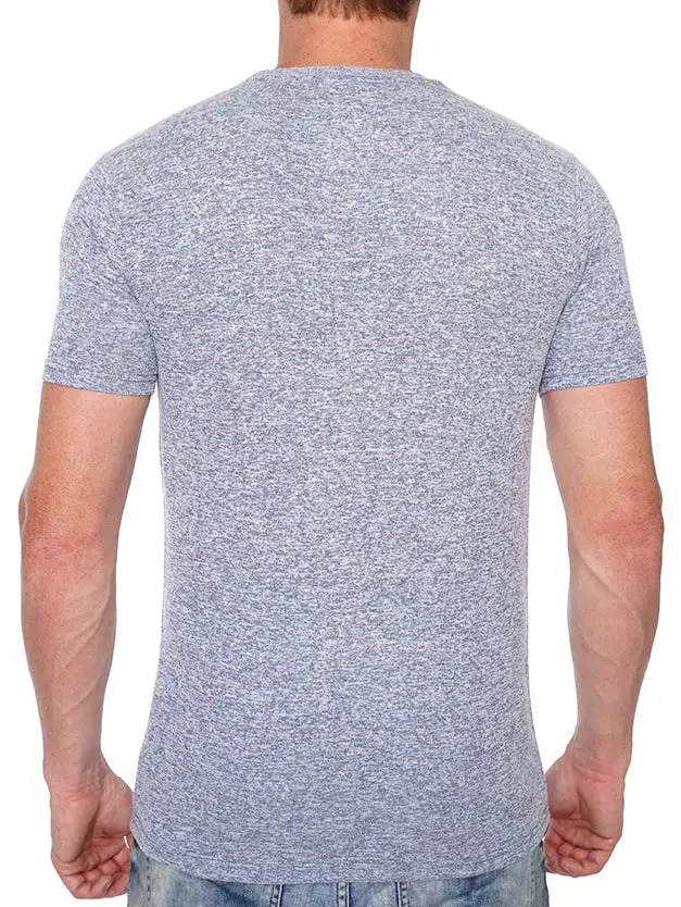 Slub Jersey Jersey Men's Button Down T-Shirt
