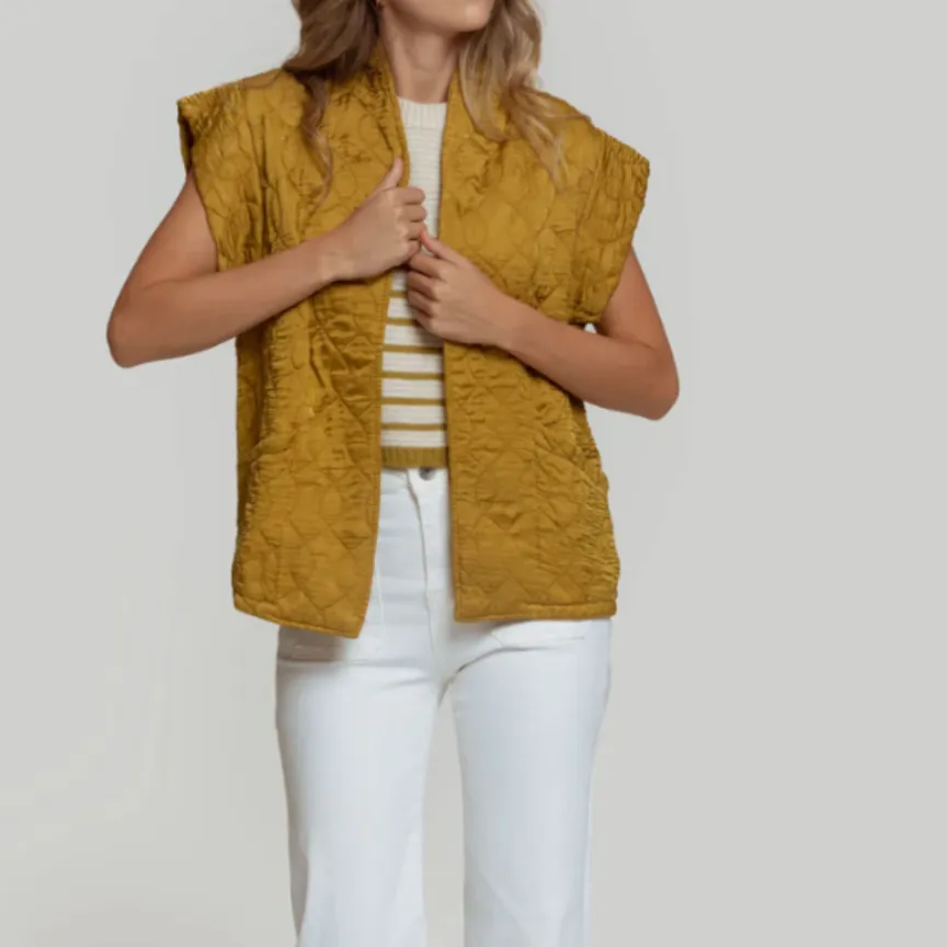 Quilted Casual Sleeveless Vest