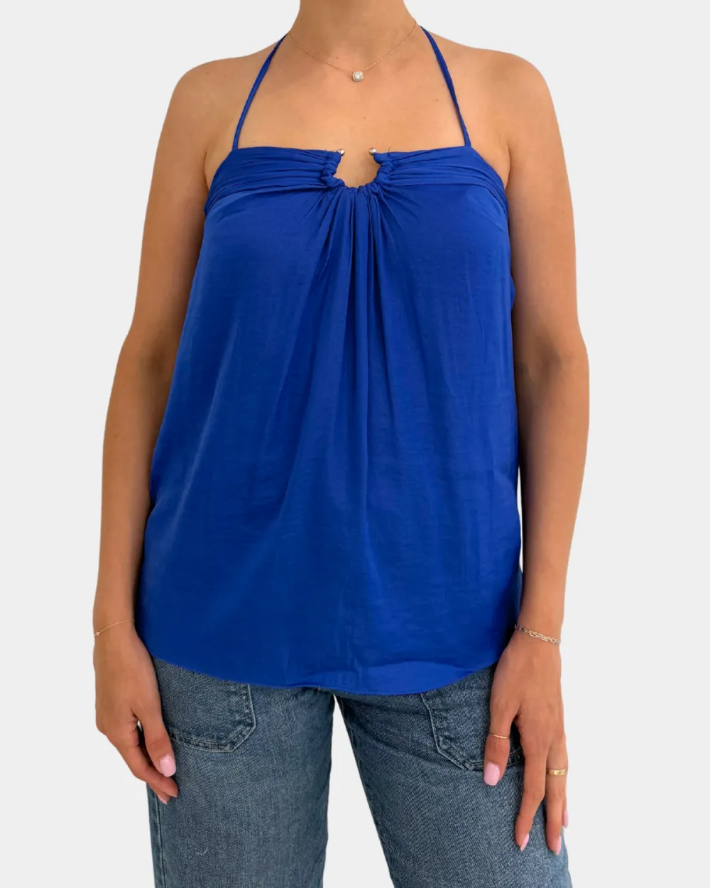 Ring Front Halter Top