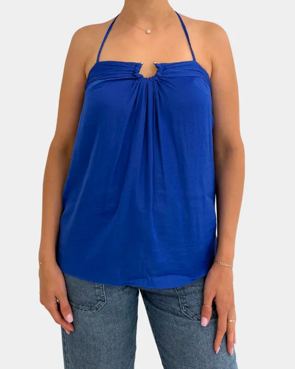 Ring Front Halter Top