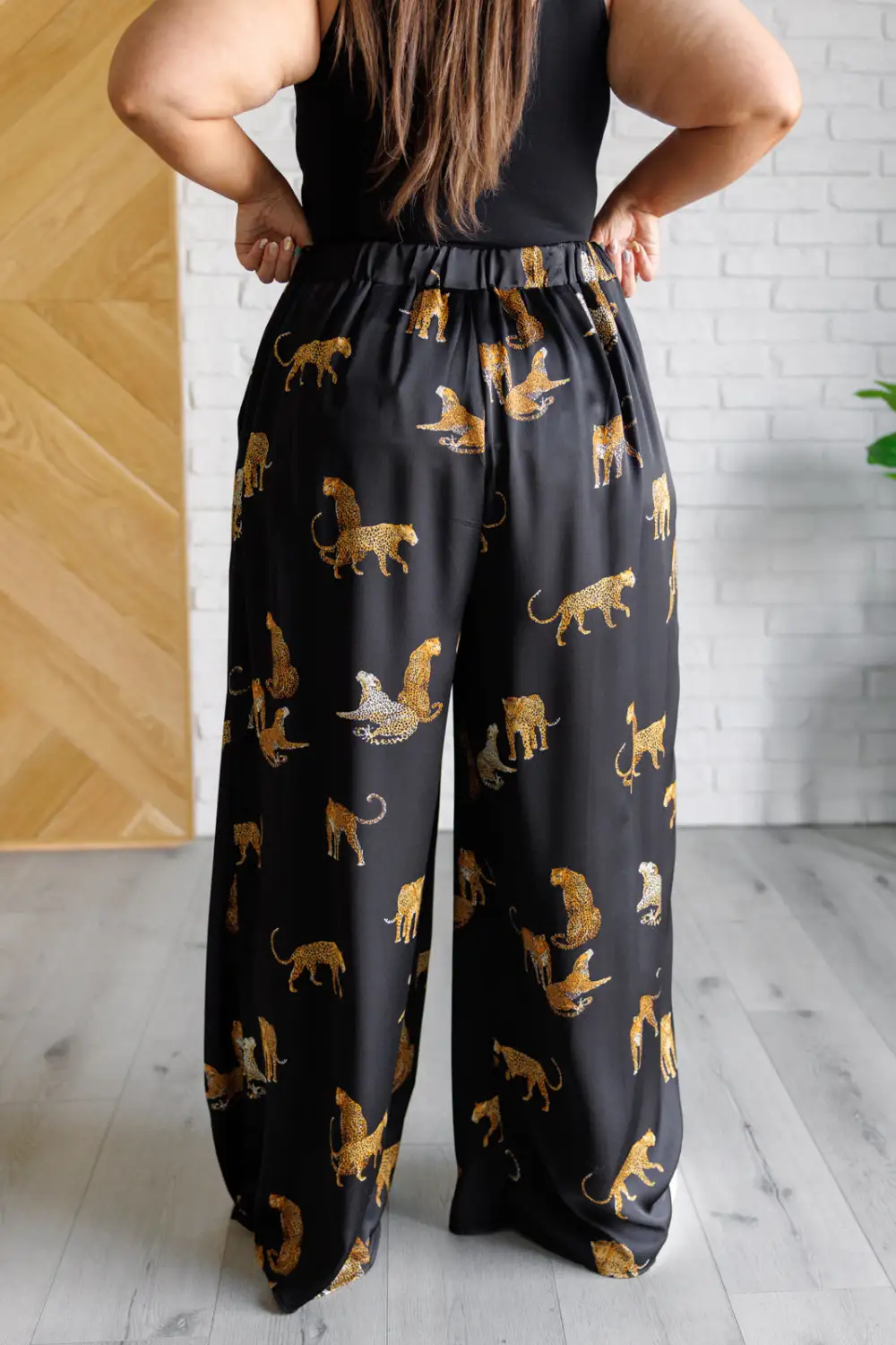 Legendary In Leopard Satin Wide Leg Pants