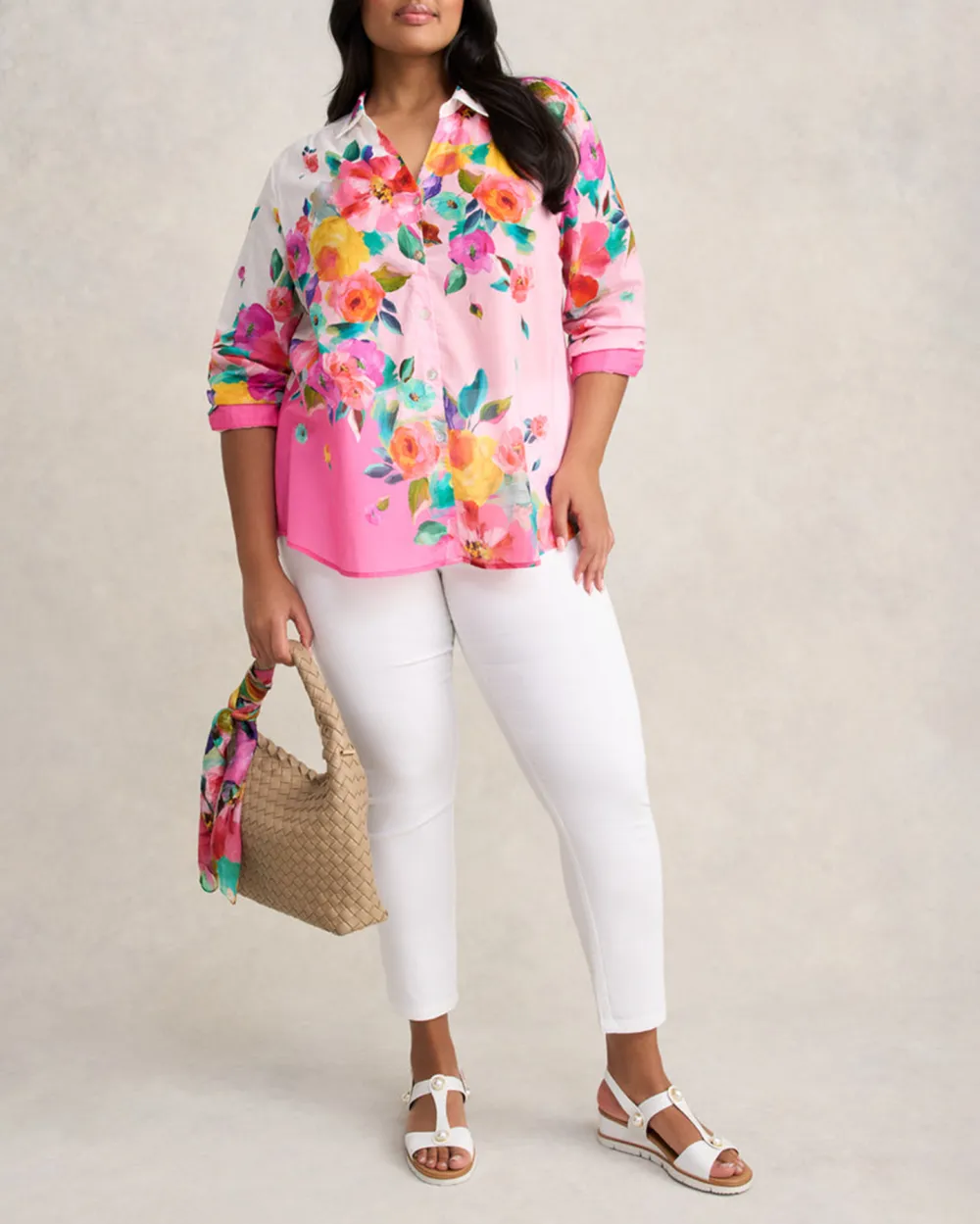 Border Cotton Shirt