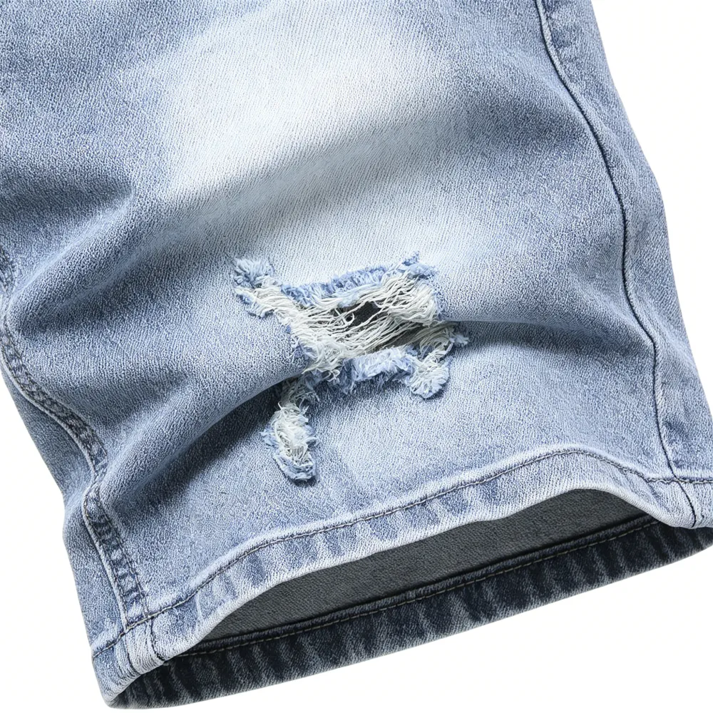 🛒 90% OFF NOW!2026 New Men'S Multi Pack Slim Fit Stretch Denim Shorts Ripped Skinny Jean Shorts For Men