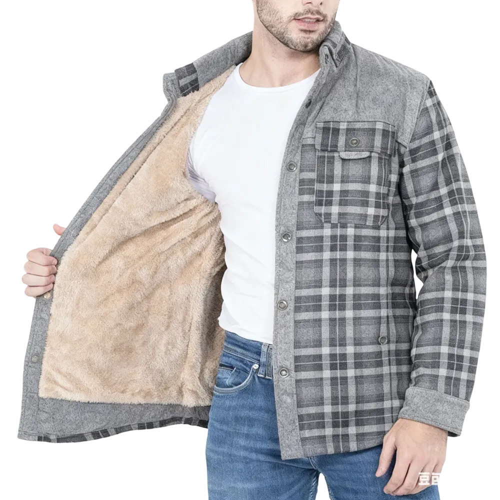 🔥 Men’s Plaid Flannel Autumn and Winter Warm Jacket – Classic Style. Cozy Warmth. 💥 Limited-Time Offer — 50% OFF This Week Only!
