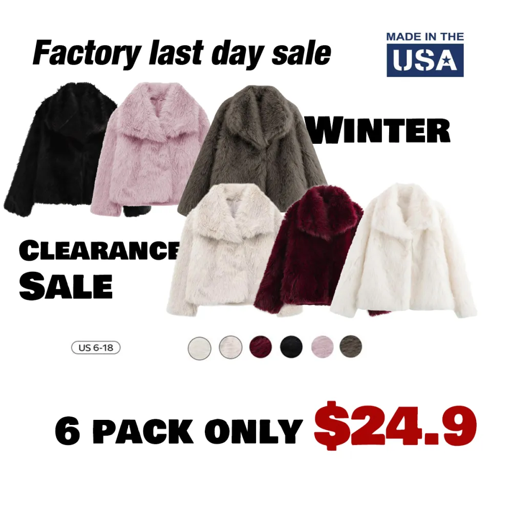 Women's Luxurious Oversize Solid Color Wide Lapel Snap Closure Fuzzy Thermal Outerwear, Fall & Winter Long Sleeve Outerwear, Faux Fur Outfit