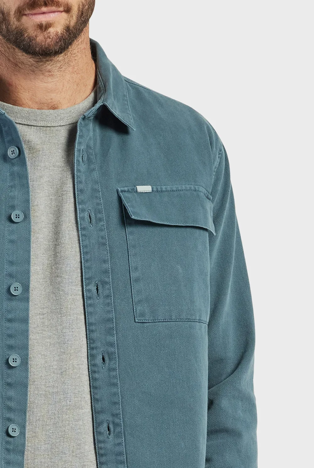 Essential Denim-like Shirt Jacket