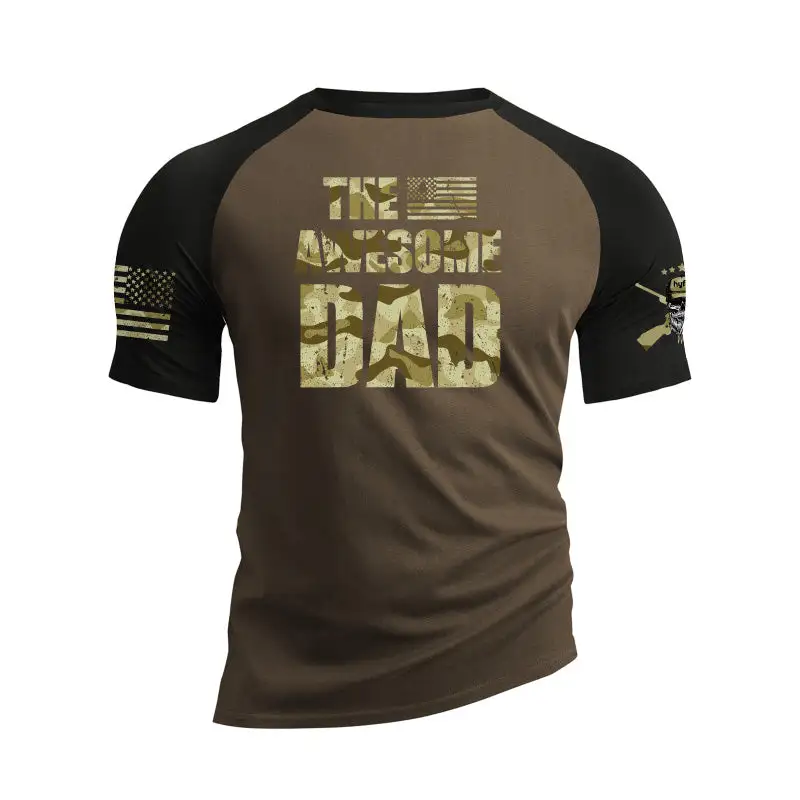 THE AWESOME DAD RAGLAN GRAPHIC TEE