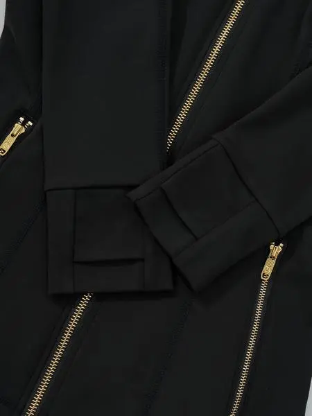 【Gold Zipper】Women's Sporty Tracksuit Set