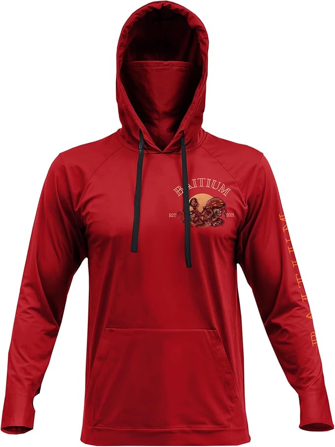 Fishing Shirts for Men Hooded Long Sleeve – UV Sun Protective T-Shirt Tee
