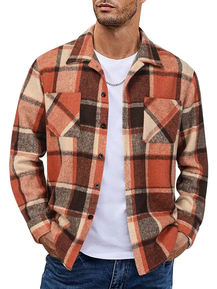 Stylish Comfy Flannel Plaid Shirt