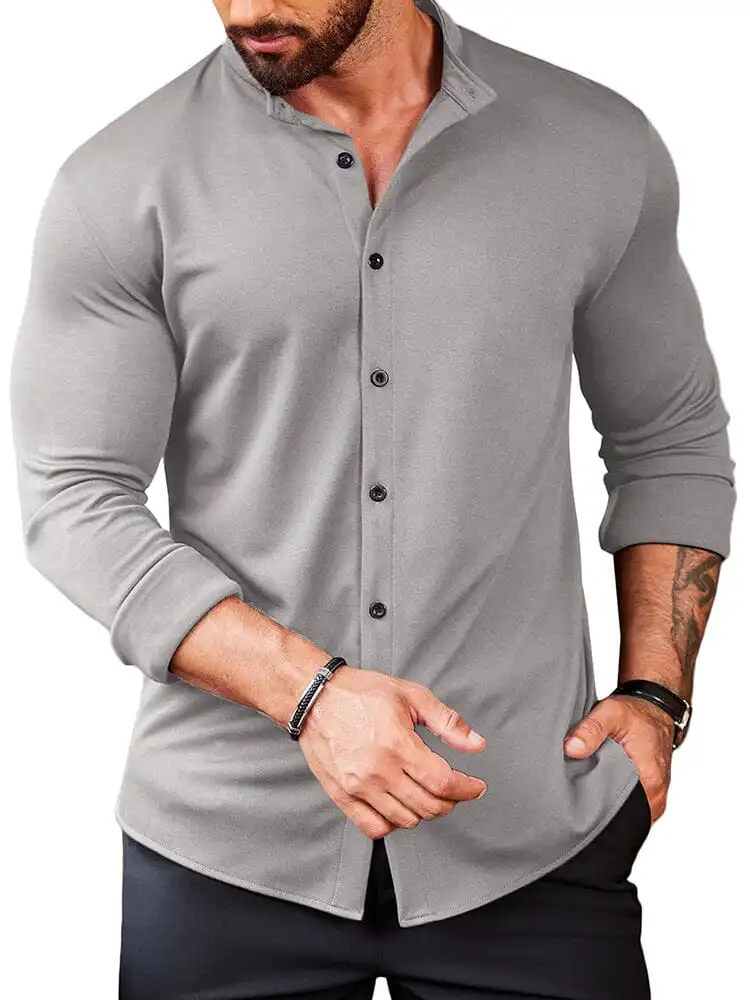 Casual Wrinkle Free Button Shirt