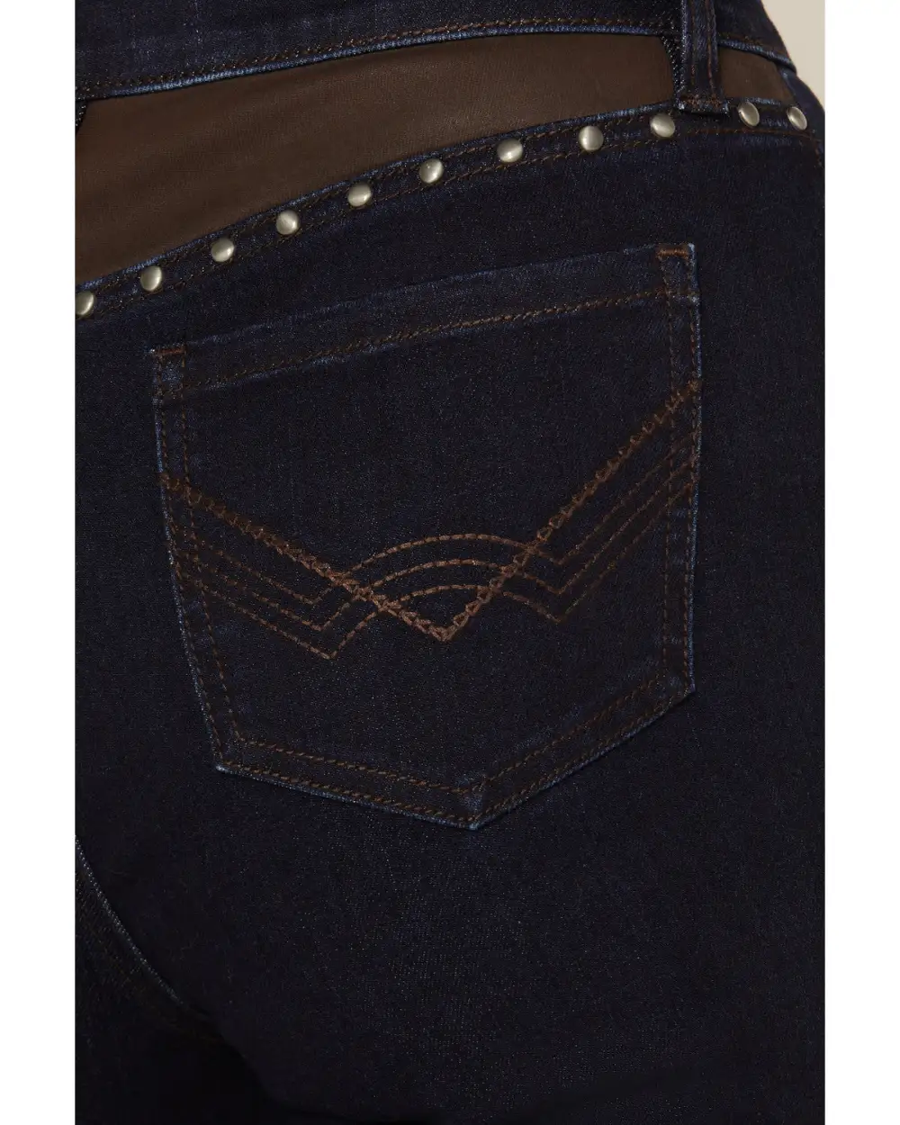 High Rise Bootcut Stretch Denim Coated Jeans