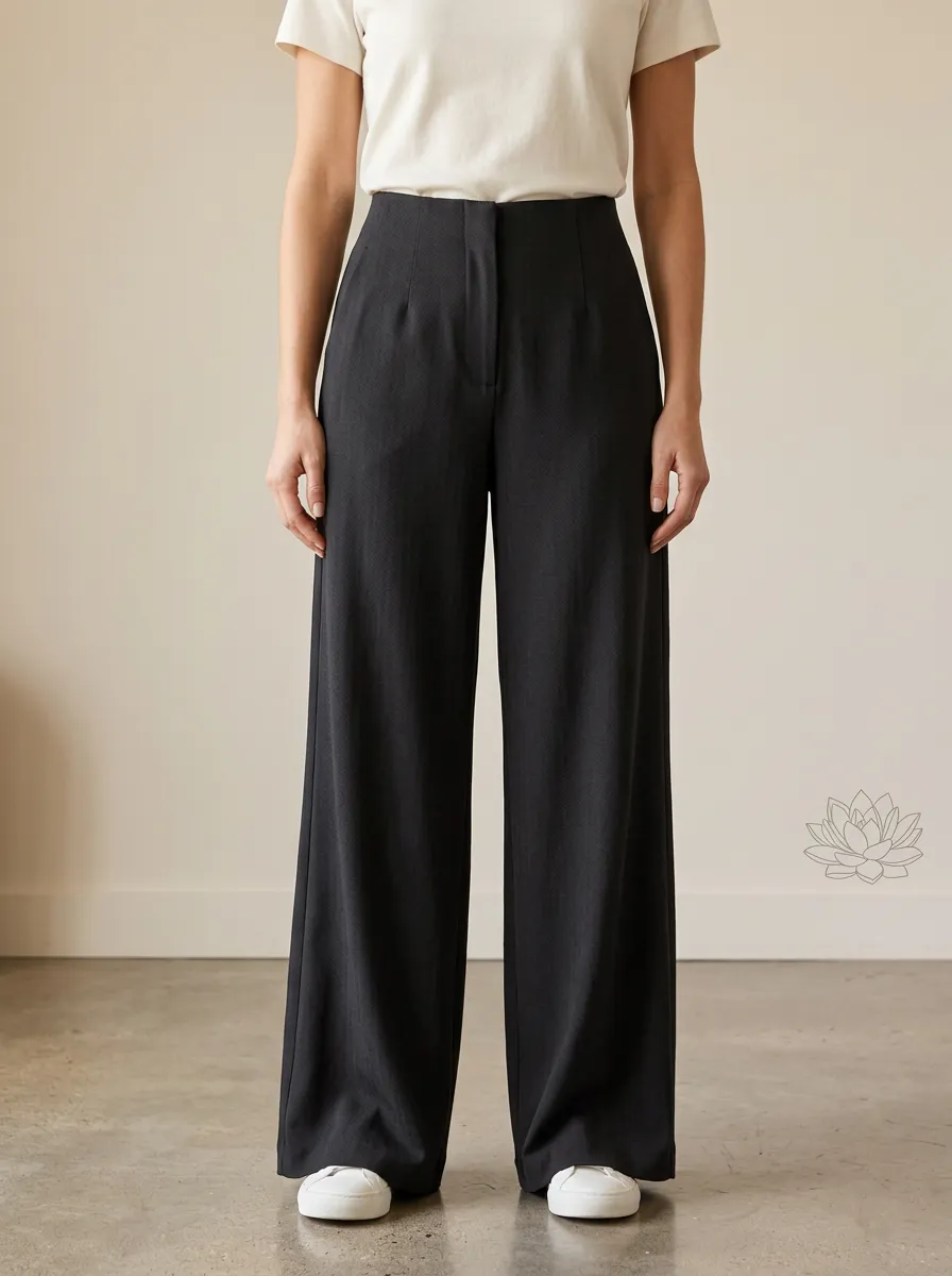 Modern Wide-Leg Printed Women's Wide-Leg Pants