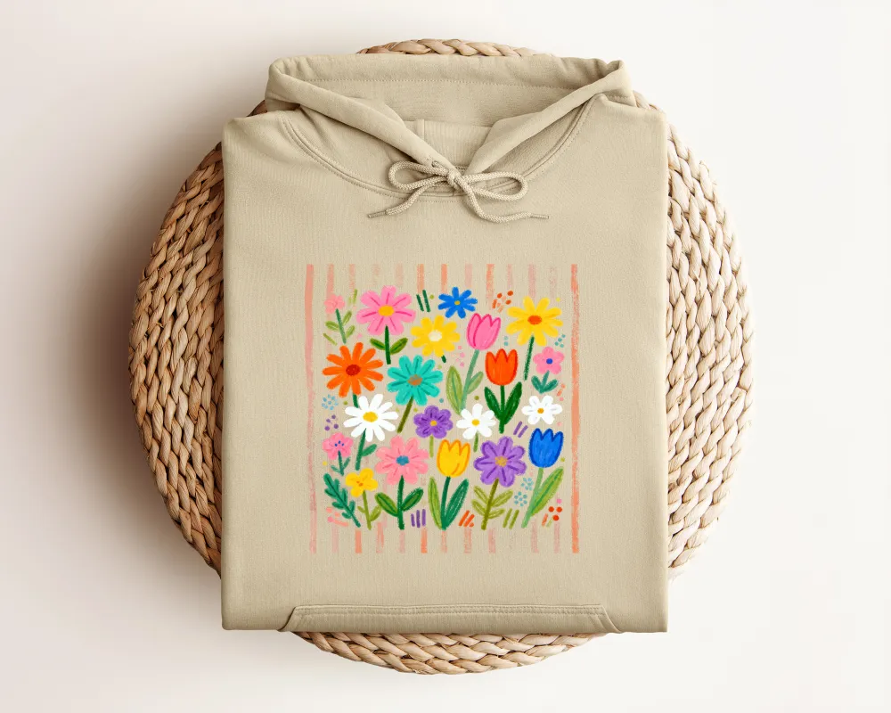 Wildflower Graphic Pullover Hoodie