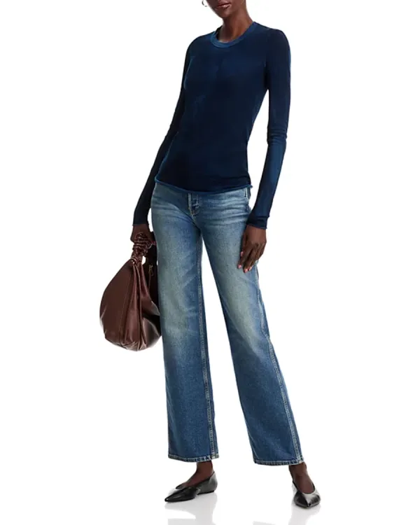 Long Sleeve Crew Neck Cotton Tee