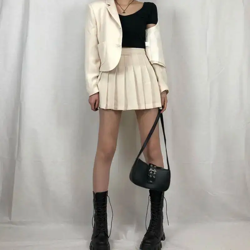 Lace-Up Square-Heel Platform Knee-High Boots