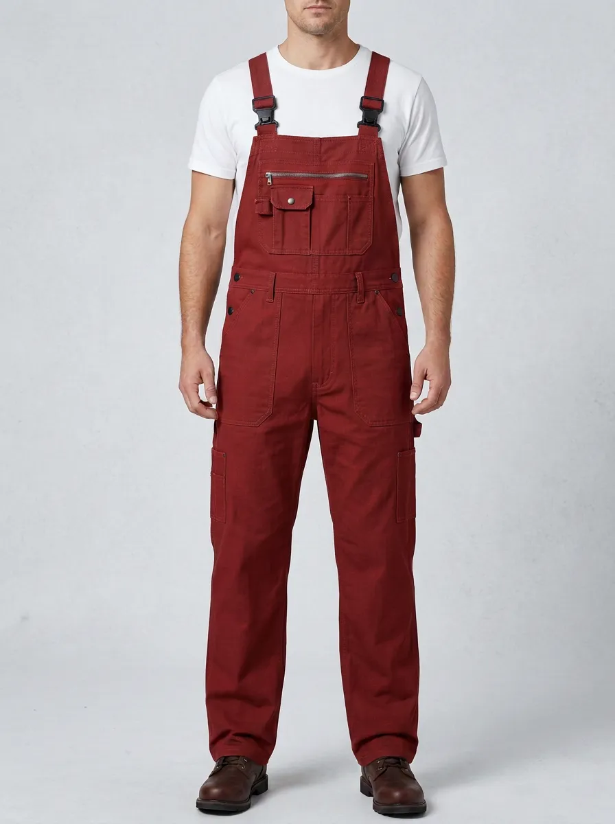 Men's Motion Multi-Pocket Bib Work Overalls