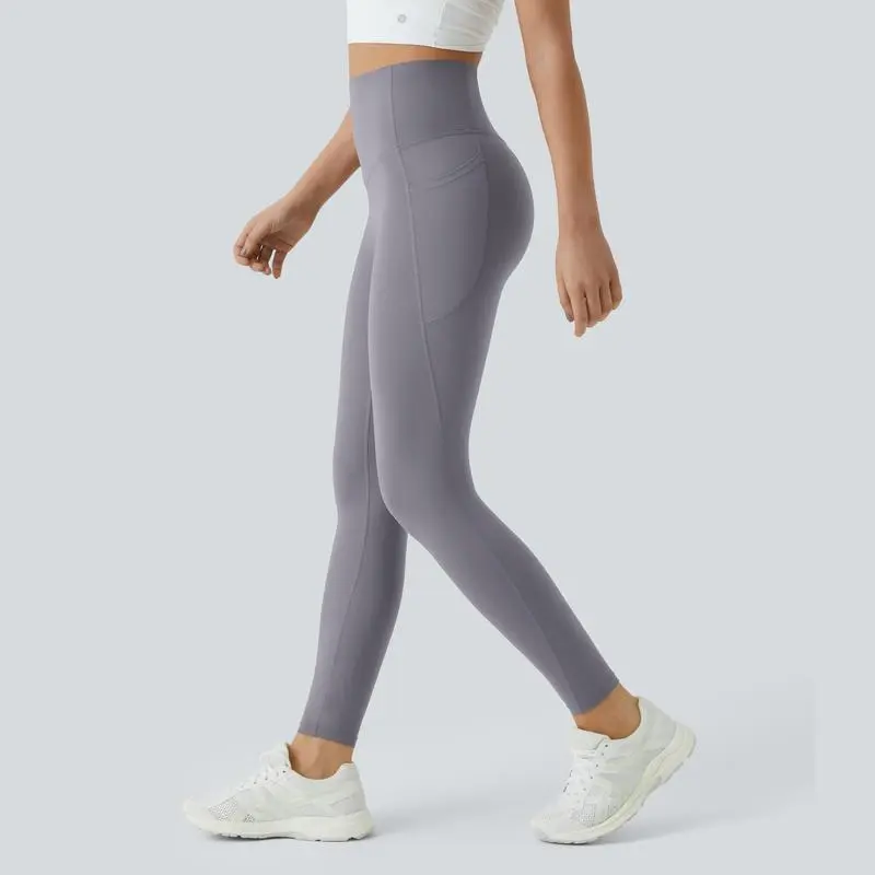 High Waisted Tummy Control Side Pocket Shaping Training Leggings – 🔥 40% OFF Today Only!