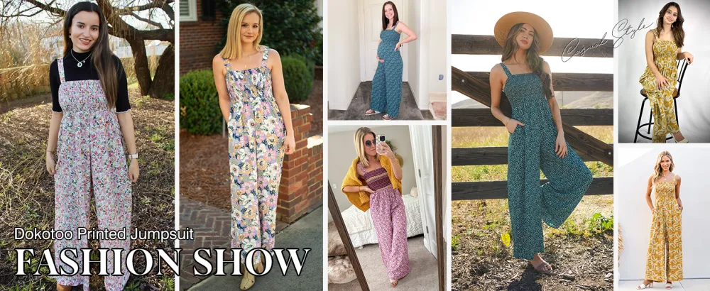 Women's Casual Loose Overalls Jumpsuits