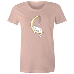 Cat Sleeping on Moon T-Shirt