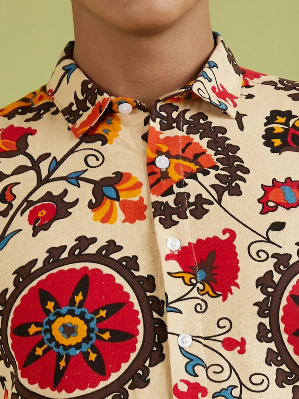 Full Sleeve Casual Style Floral Shirt