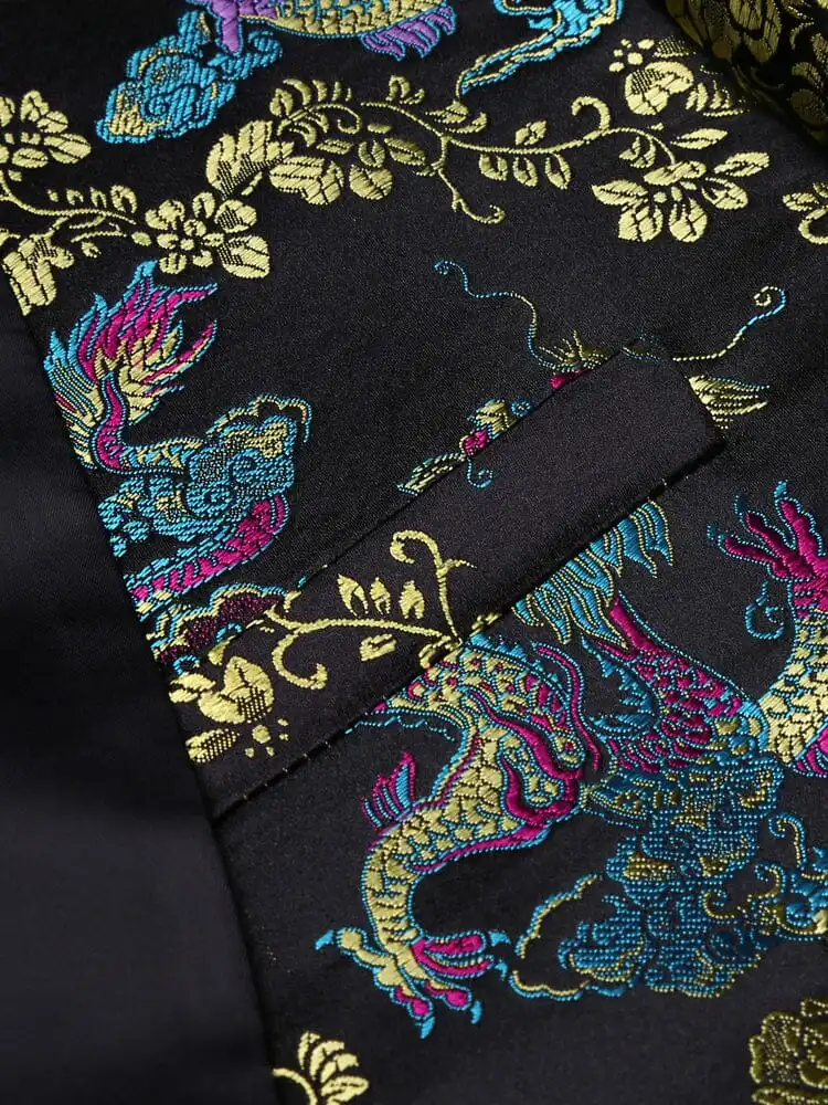 Luxury Floral Embroidered Blazer Jacket