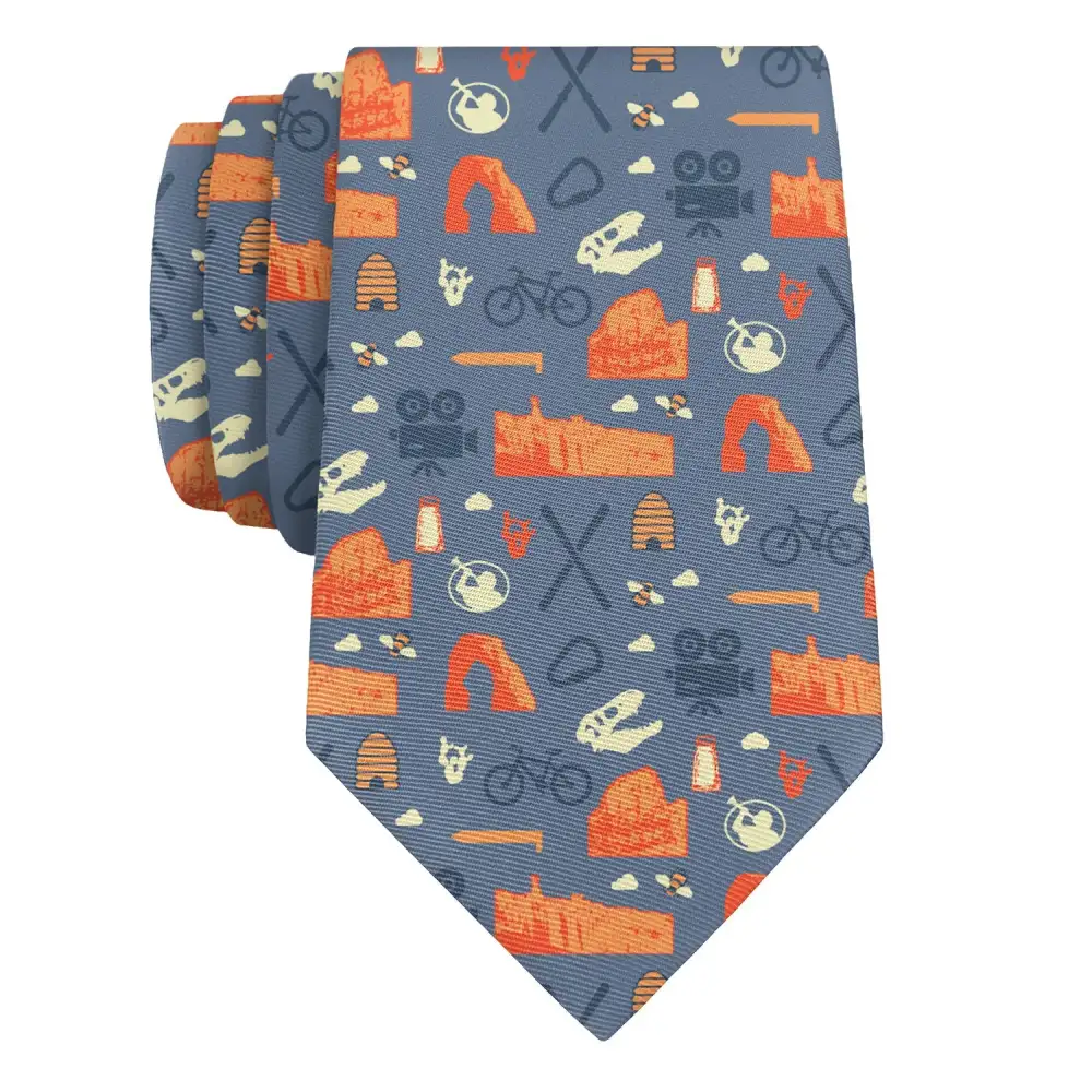 Timeless Heritage Emblem Theme Necktie