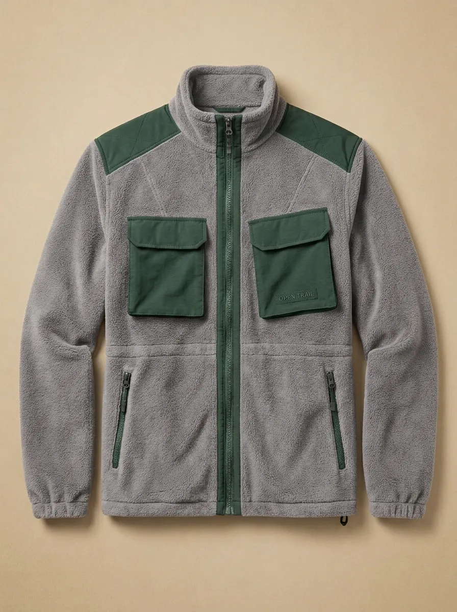 Hiking Open Trail Contrast Pocket Jacket