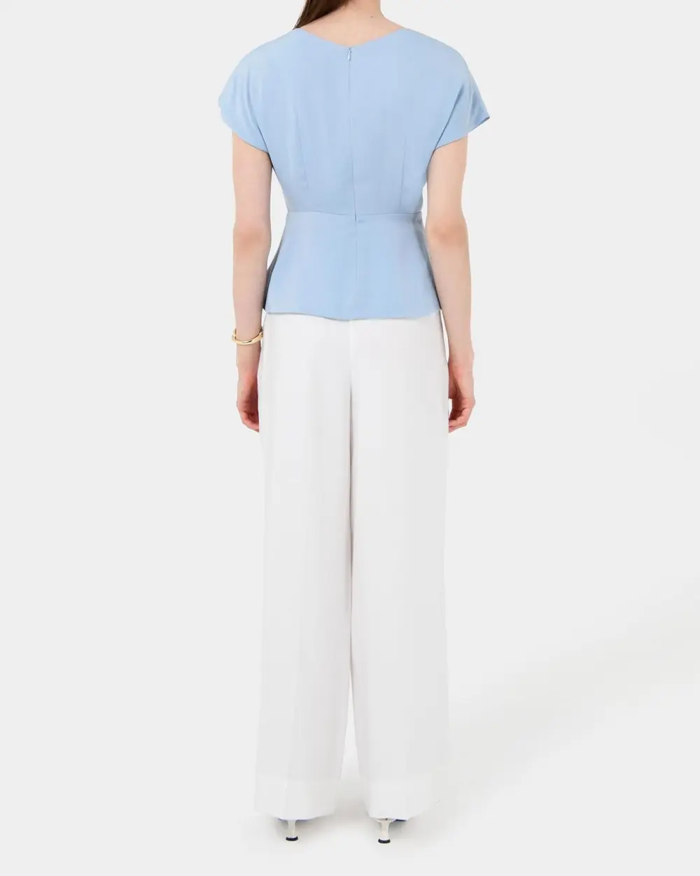 Peplum Design Pleated Top