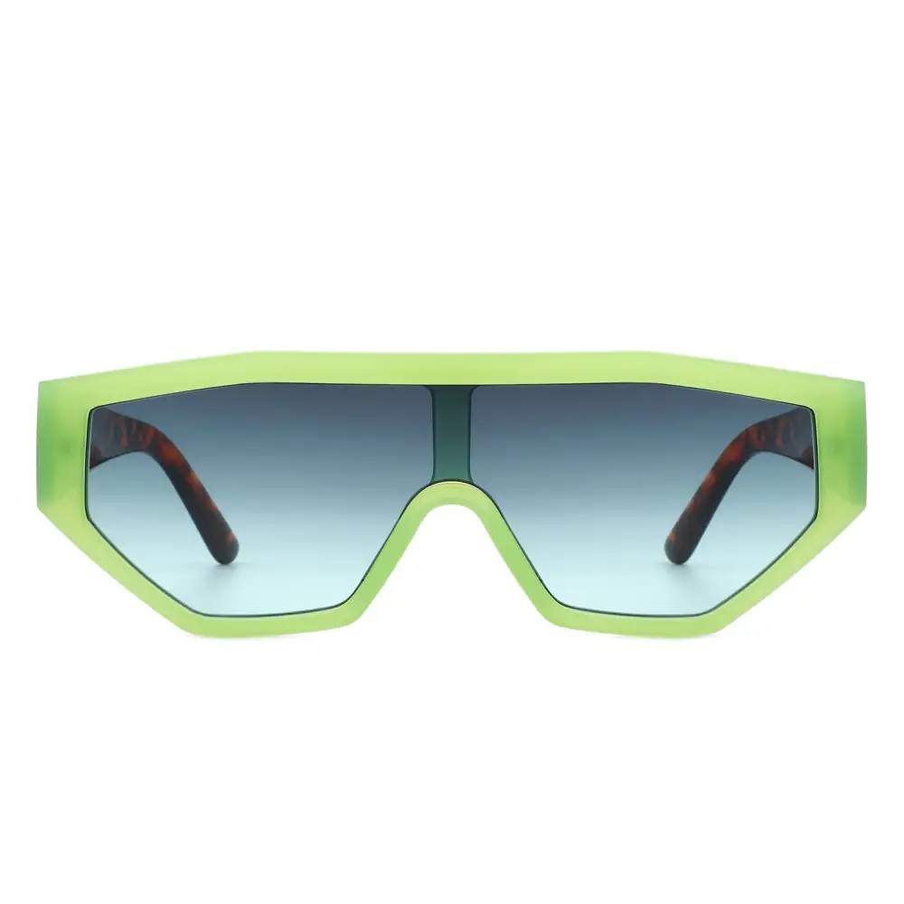 Statement Square Geometric Frame Sunglasses
