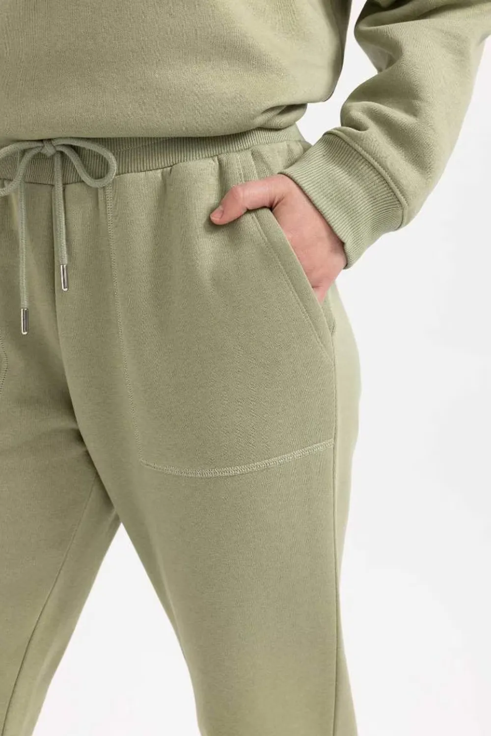 Thick Sweatshirt Fabric Trousers