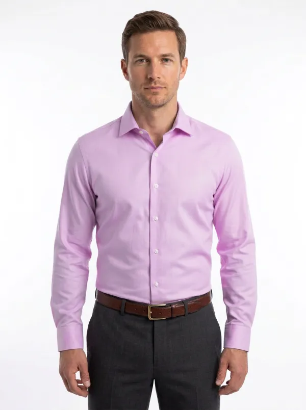 Men's Classic Solid Dress Shirt
