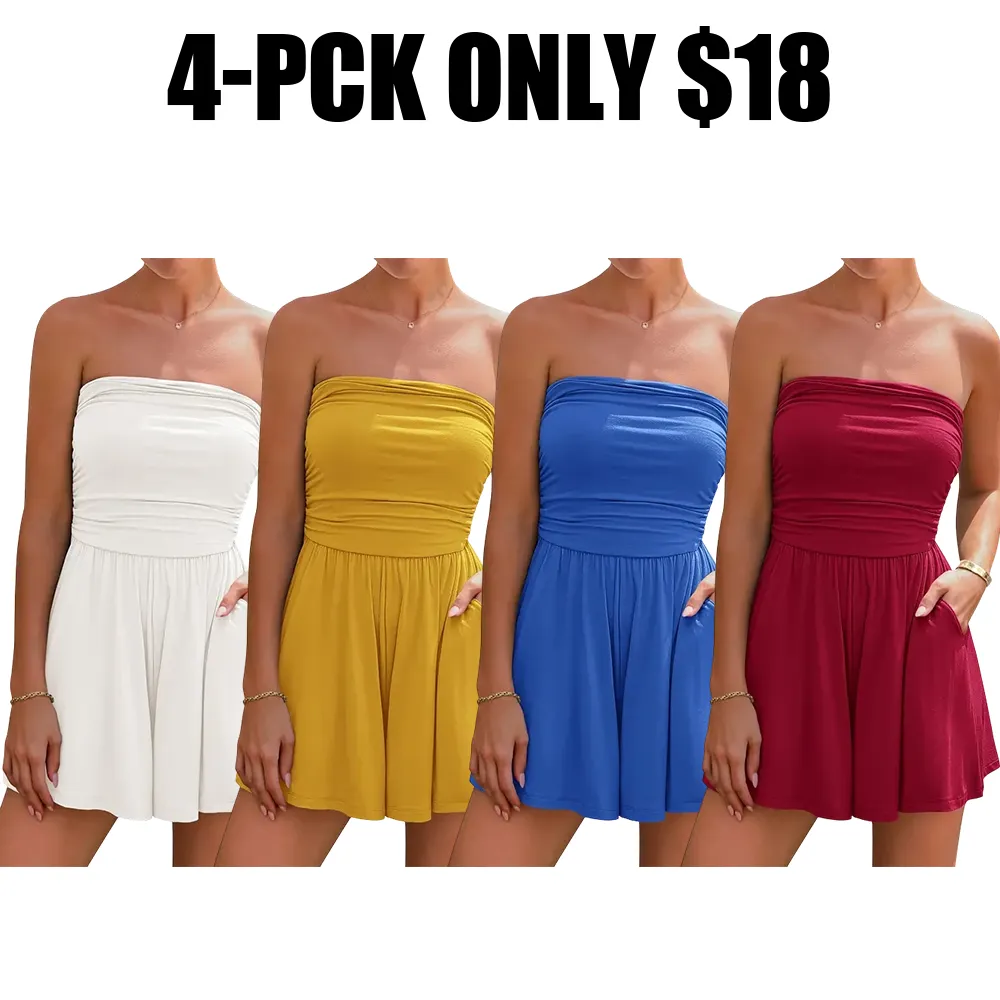 Summer Women's Strapless Bodysuit