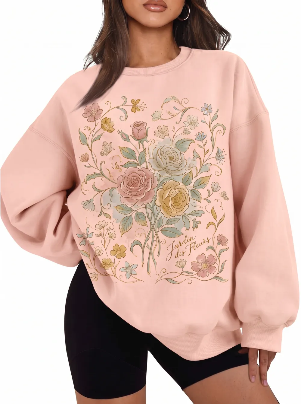 Women's Floral Garden Jardin des Fleurs Printed Sweatshirt