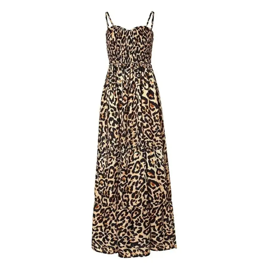 Full Size Print Spaghetti Strap Maxi Dress Plus Size