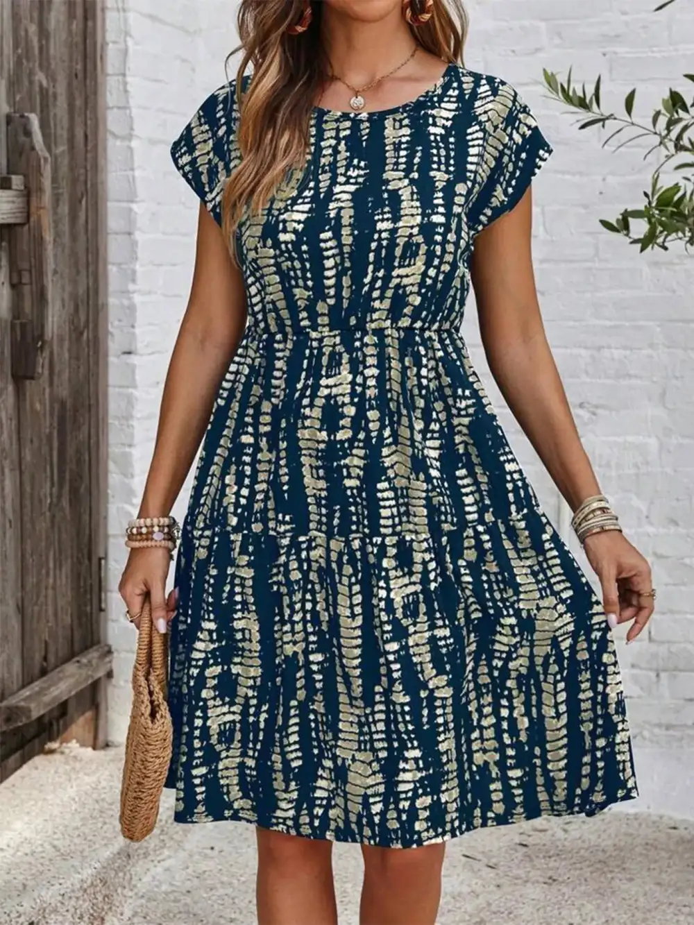 Comfort Fit Ruffle Dress