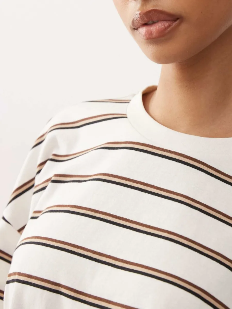 Stripe Oversized Long-Sleeve Top